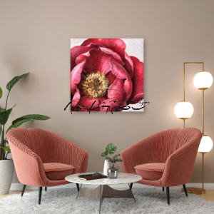 M219 - Πίνακας ροζ λουλούδι